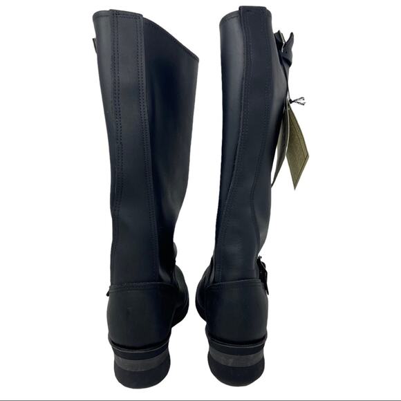 Frye Tall Engineer Boots 15R Black Leather Women’s Size 5 1/2 New With Tags - Picture 6 of 14